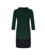 Load image into Gallery viewer, 3/4 Sleeve Bardot Textured Colour Block Dress