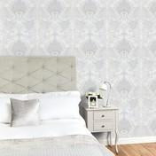 Marcette Silver Glitter Wallpaper