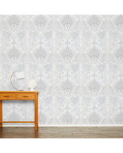 Load image into Gallery viewer, Marcette Silver Glitter Wallpaper
