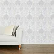Load image into Gallery viewer, Marcette Silver Glitter Wallpaper
