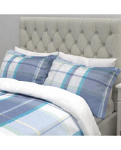 Load image into Gallery viewer, Aldridge Check Bluebell Blue Pillowcase
