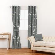 Load image into Gallery viewer, Animalia Dark Steel Curtain Fabric
