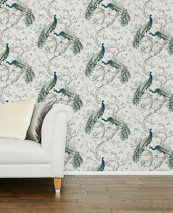 Belvedere Pale Sage Paste The Wall Wallpaper