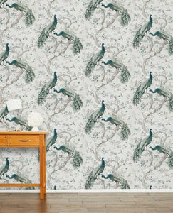 Belvedere Pale Sage Paste The Wall Wallpaper