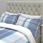 Load image into Gallery viewer, Aldridge Check Bluebell Blue Duvet Cover
