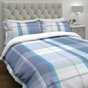 Load image into Gallery viewer, Aldridge Check Bluebell Blue Duvet Cover
