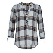 Load image into Gallery viewer, 3/4 Sleeve Twill Check Top
