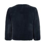 Navy Fur Jacket