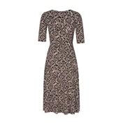 Load image into Gallery viewer, 3/4 Sleeve V-Neck Pebble Print Dress
